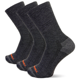 Three pairs of gray socks with orange branding on a white background thumbnail