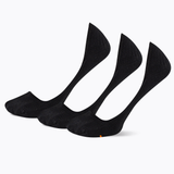 Three pairs of black liner socks on a white background thumbnail
