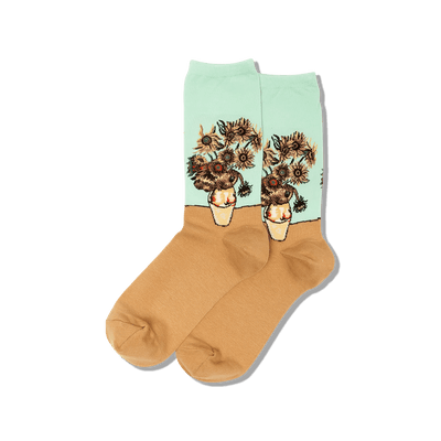 HOTSOX Women's Van Gogh's Sunflowers Socks
