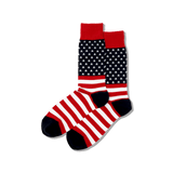 HOTSOX Men's Flag Crew Socks thumbnail