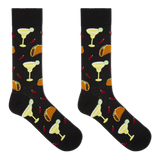 HOTSOX Men's Margaritas and Tacos Crew Socks