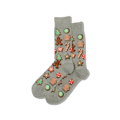 HOTSOX Men's Christmas Cookies Crew Socks