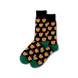 HOTSOX Men's Santa Smile Emoji Socks