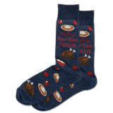 HOTSOX Men's Here For The Food Crew Socks