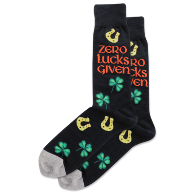 HOTSOX Men's Zero Lucks Given Crew Socks