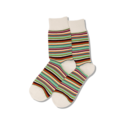 Women's Classic Stripe Crew Socks