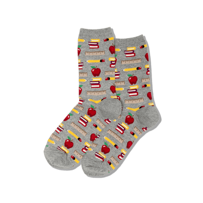 Women's Teachers School Supplies Socks