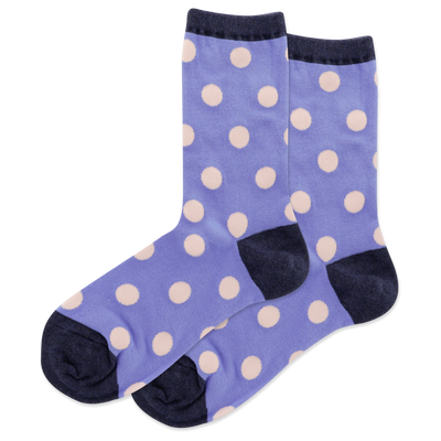 HOTSOX Women's Large Polka Dots Crew Socks