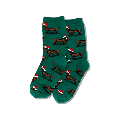 Womens Christmas Dachshunds Socks