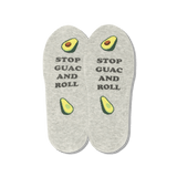 HOTSOX Women's Stop Guac and Roll No Show Socks