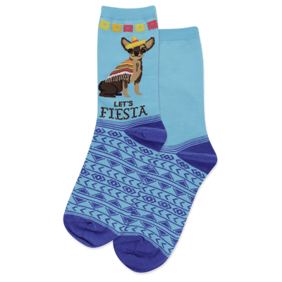 HOTSOX Women's Lets Fiesta Crew Socks