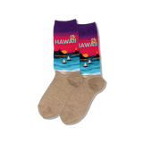 Women's Hawaii Crew Socks