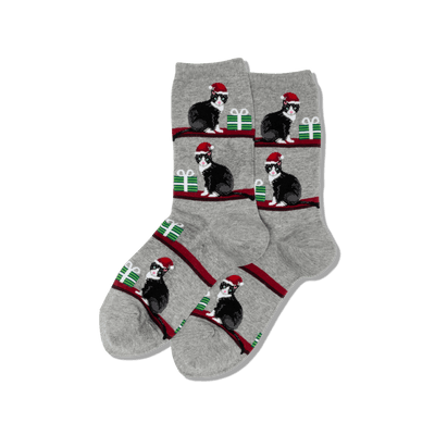 Women's Christmas Cats Crew Socks