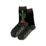 Women's Christmas Cactus Crew Socks thumbnail