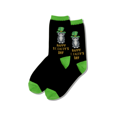 Women's Happy Saint Catty's Day Socks