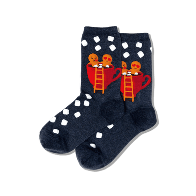 Women's Gingerbread Couple Crew Socks