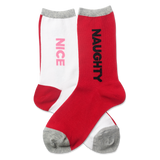 HOTSOX Women's Naughty And Nice Crew Socks