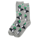 HOTSOX Women's Irish Boston Terrier Crew Socks