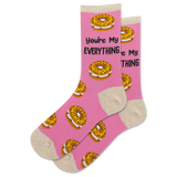 HOTSOX Women's You're My Everything Bagel Crew Sock