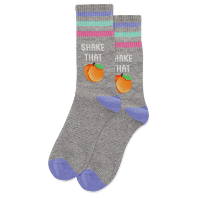 HOTSOX Women's Shake That Peach Crew Socks