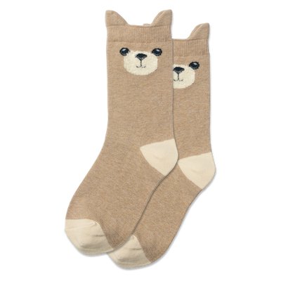 HOTSOX Kid's Teddy Bear Crew Socks