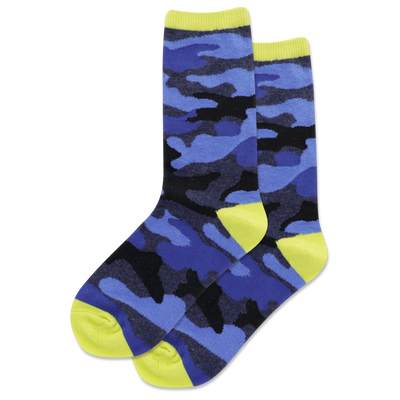 HOTSOX Kid's Camouflage Crew Socks