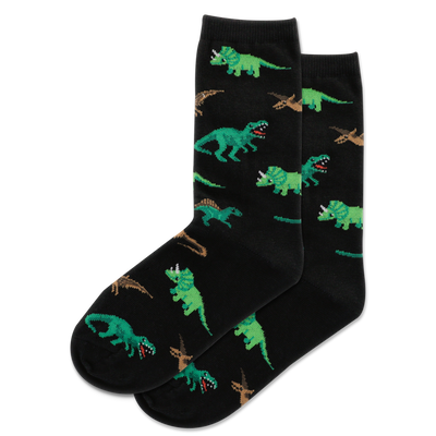 HOTSOX Kid's Dinosaur Crew Socks