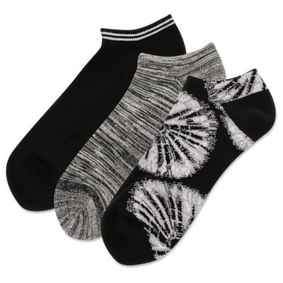 HOTSOX Men's Knit Radial Tie Dye 3 Pack Low Cut Socks