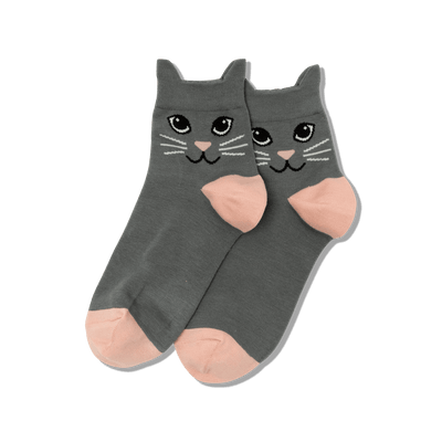 HOTSOX Women's Cat Ears Anklet Socks