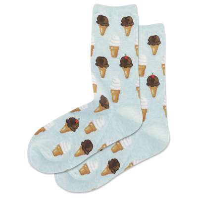 HOTSOX Women's Ice Cream Crew Socks
