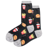 HOTSOX Women's Burger And Fries Crew Socks