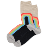 HOTSOX Women's Rainbow Crew Socks