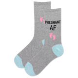 HOTSOX Women's Pregnant AF Crew Sock thumbnail