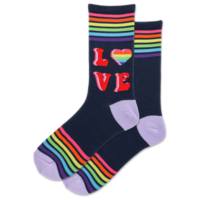 HOTSOX Women's Retro Love Crew Sock
