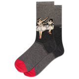 HOTSOX Women's Two Dancers on Stage Crew Sock