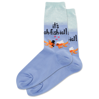 HOTSOX Women's Its Oh Fish Ial Crew Socks