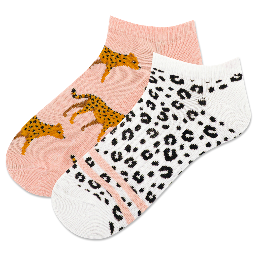 HOTSOX Women's Cheetahs Low Cut Sock 2 Pack