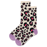 HOTSOX Women's Animal Print Non-Skid Slipper Sock