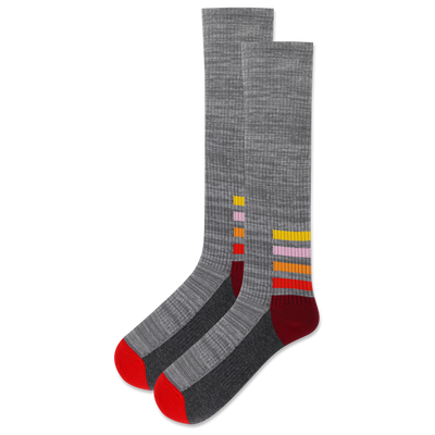 HOTSOX Women's Random Feed Ankle Stripe Compression Sock