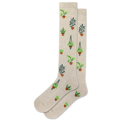 HOTSOX Women's Plants Compression Knee High Sock
