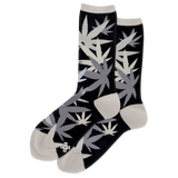 HOTSOX Women's Weed Leaf Crew Socks thumbnail