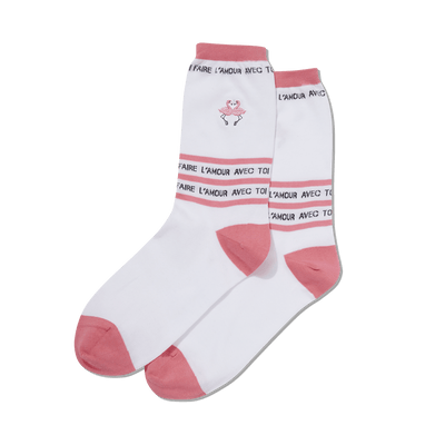 HOTSOX Women's Flamingo Embroidery Socks