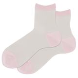 HOTSOX Women's Cotton Sheer Ribbed Anklet Socks