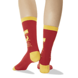 Women's Capricorn Zodiac Socks Red Back of Leg thumbnail