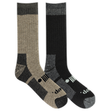 Jeep® Men's Performance Wool Hiking Crew Socks 2 Pair Pack Made in USA - Heavyweight, Cushioned Comfort