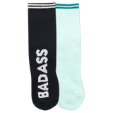 K.Bell Women's K.B Athletic Badass Active Anklet Sock 2 Pack